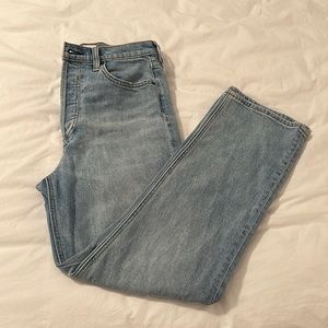 ARITZIA DENIM FORUM 28 ARLO HIGH RISE STRAIGHT JEAN LIGHT WASH